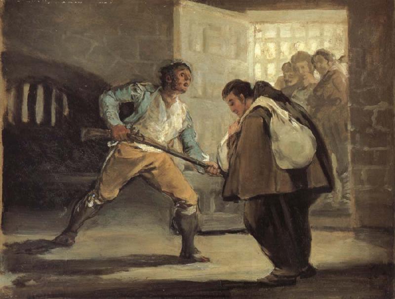 Francisco Goya El Maragato Points a gun China oil painting art